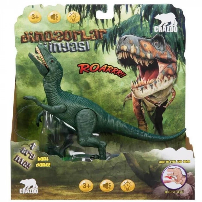 Velociraptors Dinozor Işıklı Sesli - RS6171 (Lisinya)