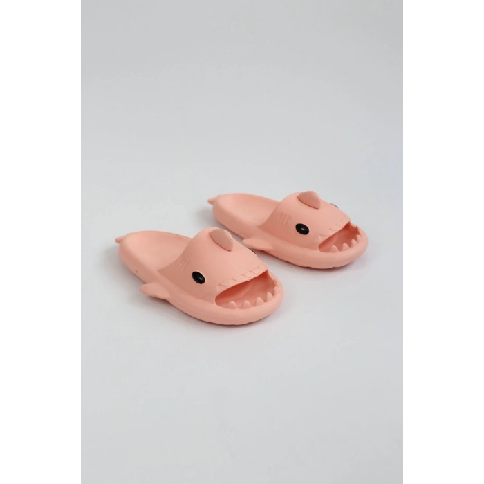 WG500 Köpekbalığı Pembe Unisex Tam Ortopedik Terlik Shark Slides