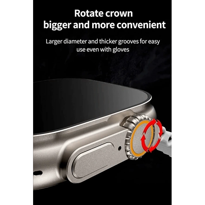 Ws28 Ultra 49mm Siri Tansiyon Ateş Nabız Ölçer Akıllı Saat ( Lisinya )