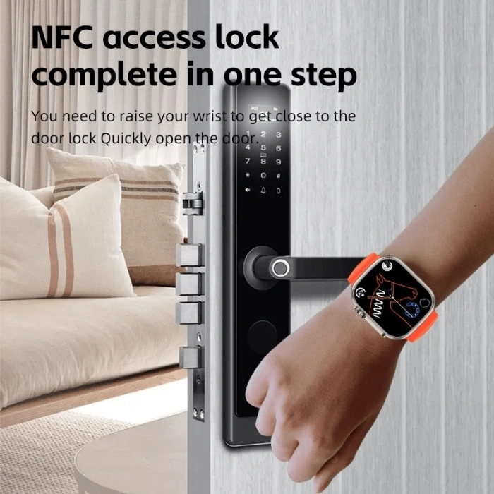 Ws28 Ultra 49mm Siri Tansiyon Ateş Nabız Ölçer Akıllı Saat ( Lisinya )