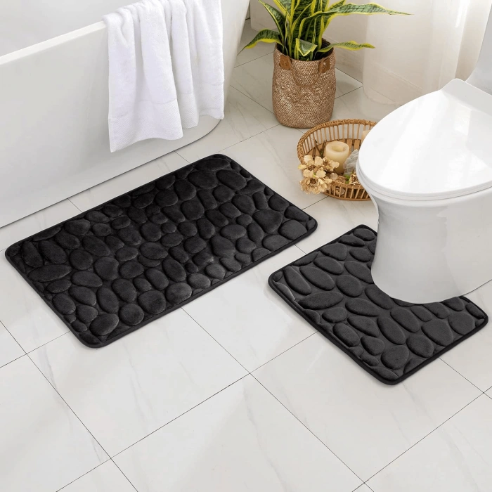 Kaymaz Hafızalı Köpük Banyo Paspası - Lisinya