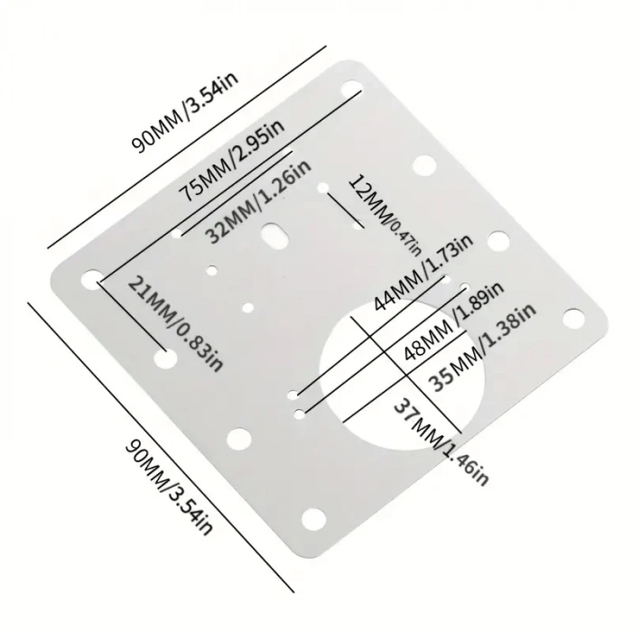 Paslanmaz Çelik Menteşe Onarım Plakası - Lisinya