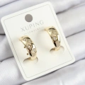 Xuping Zirkon Taşlı Halka Model Gold Renk Kadın Küpe - Lisinya