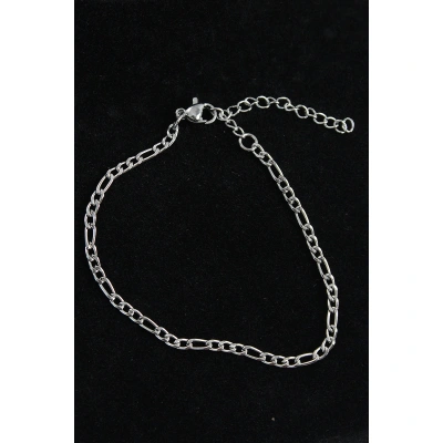 316L Çelik Figaro Model Gümüş Renk Erkek Bileklik - Lisinya