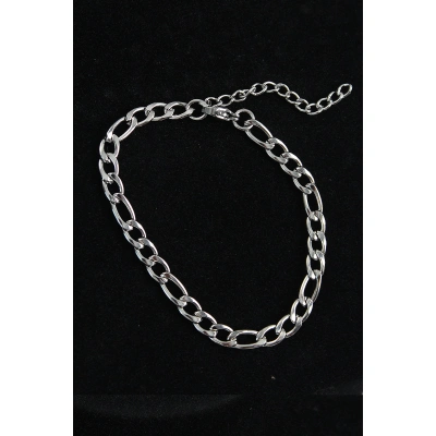 316L Çelik Klasik Model Gümüş Renk Erkek Bileklik - Lisinya