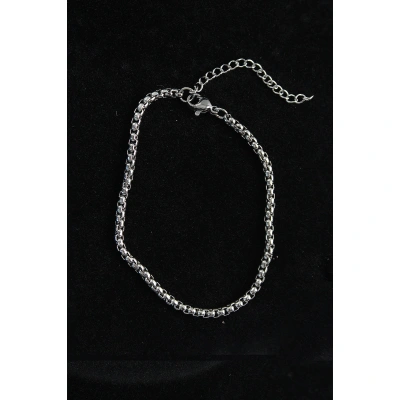 316L Çelik Örgü Model Gümüş Renk Erkek Bileklik - Lisinya