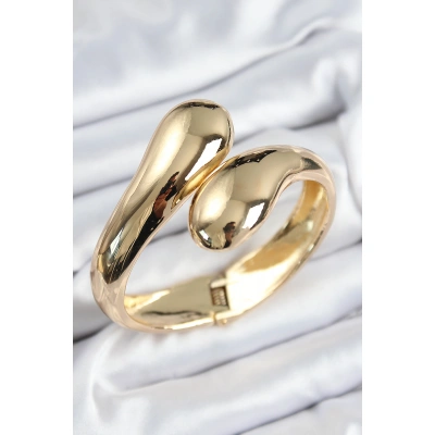 Pirinç Sarmal Model Gold Renk Kadın Kelepçe - Lisinya