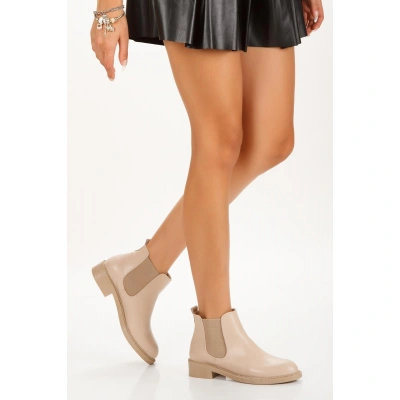 Seend Nude Cilt Topuklu Bot - Lisinya