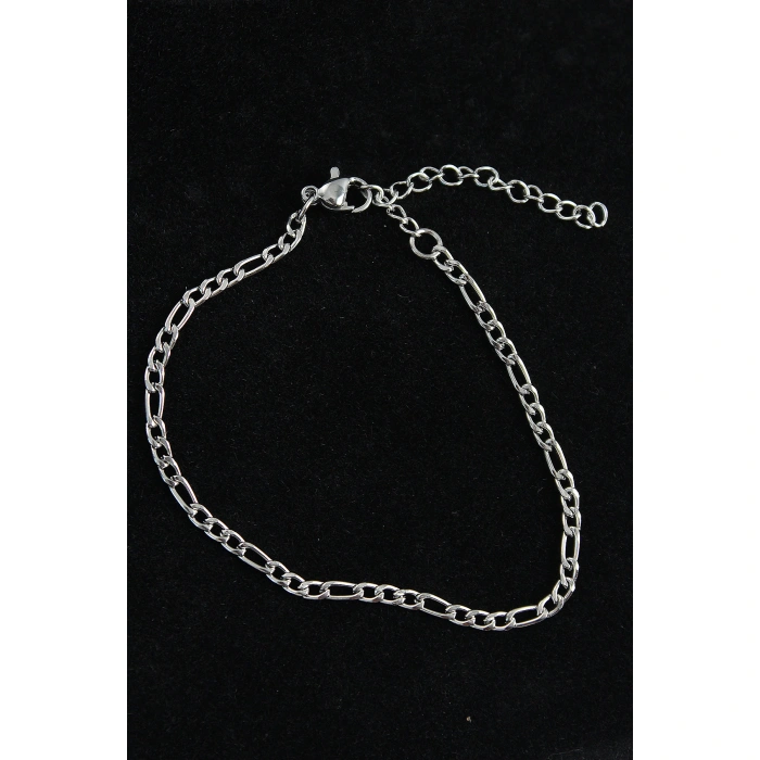 316L Çelik Figaro Model Gümüş Renk Erkek Bileklik - Lisinya