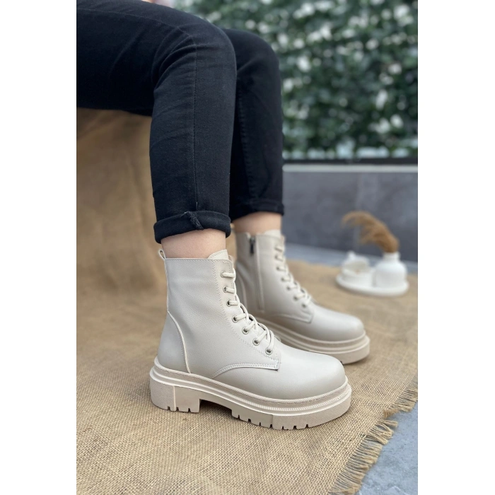 Aleyt Bej Cilt Bağcıklı Bot - Lisinya