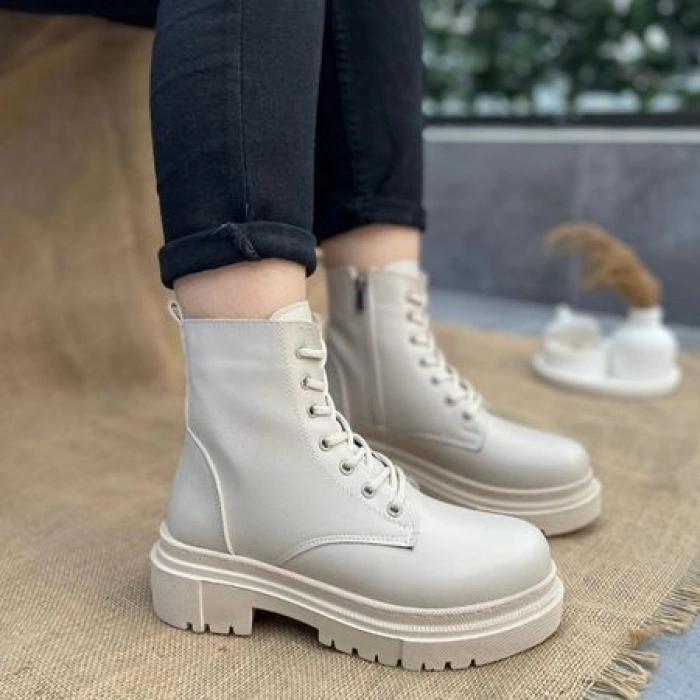 Aleyt Bej Cilt Bağcıklı Bot - Lisinya