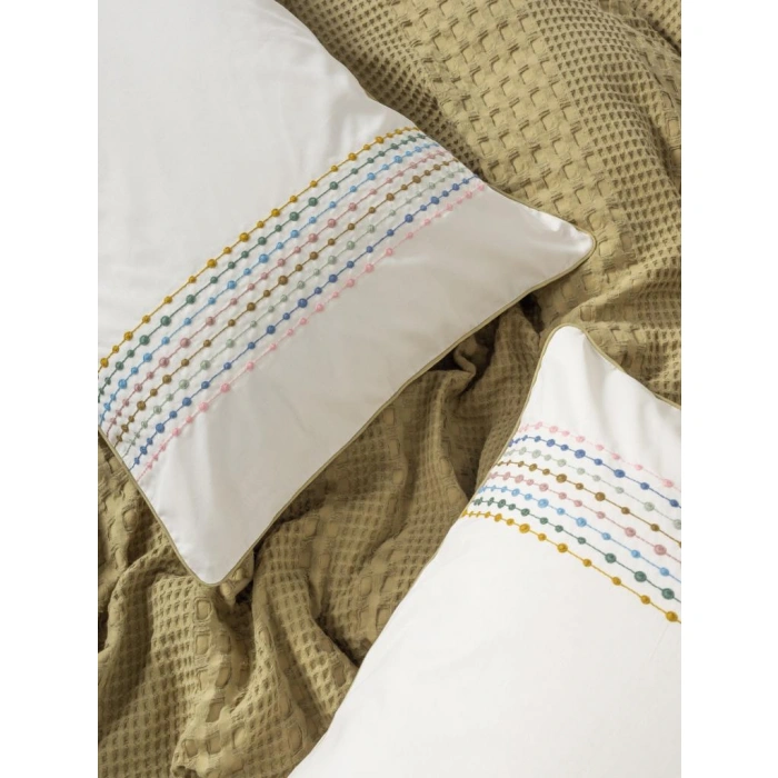 Aura Çift Kişilik Pike Takımı Pebble Hardal