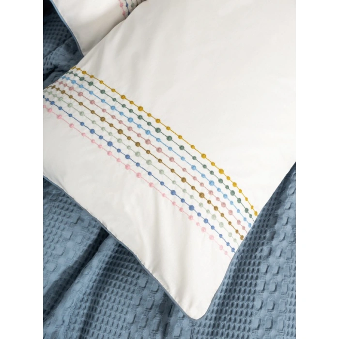 Aura Çift Kişilik Pike Takımı Pebble İndigo