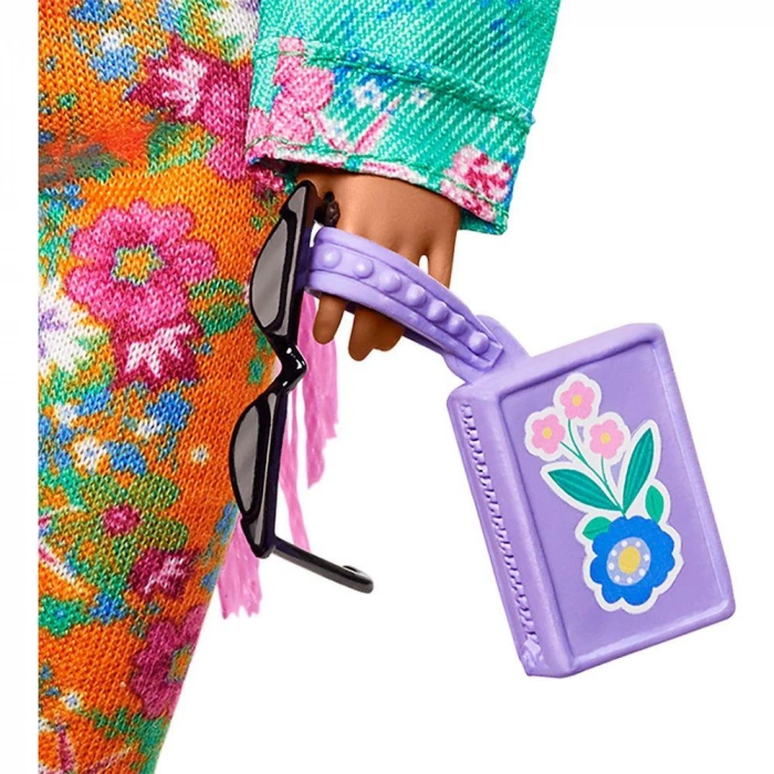 Barbie Extra Pembe Örgü Saçlı Bebek No:10 - GRN27-GXF09 (Lisinya)