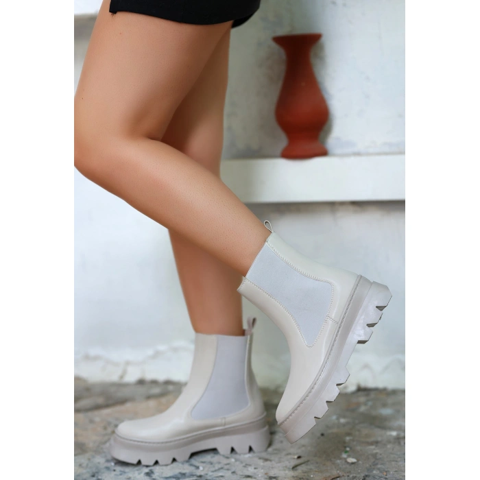 Bluen Bej Cilt Bot - Lisinya