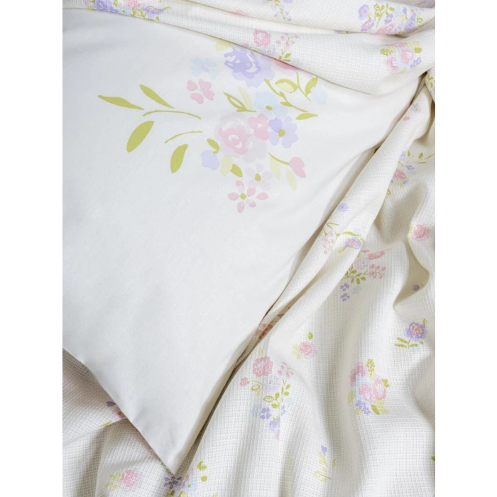 Estiva Çift Kişilik Pike Takımı Petal Pembe