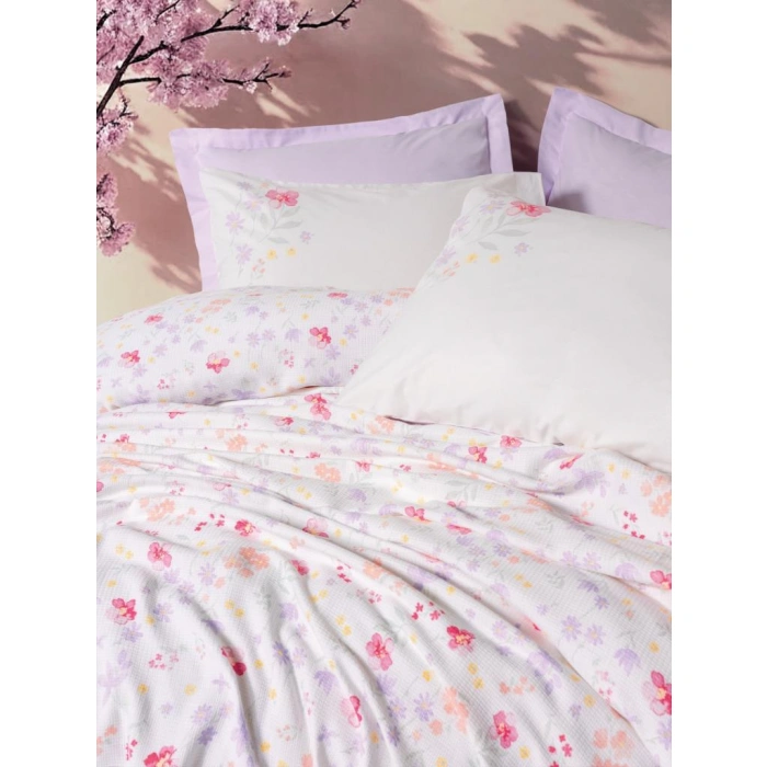 Estiva Çift Kişilik Pike Takımı Winsome Lila