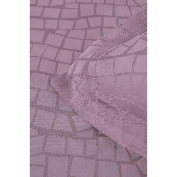 Jakarlı Saten Çift Kişilik Nev Takımı Adelya Puce