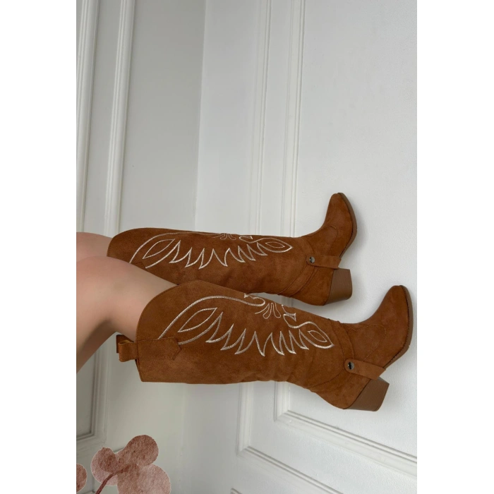 Jilla Taba Süet Tak Çıkar Topuklu Bot Ve Çizme - Lisinya