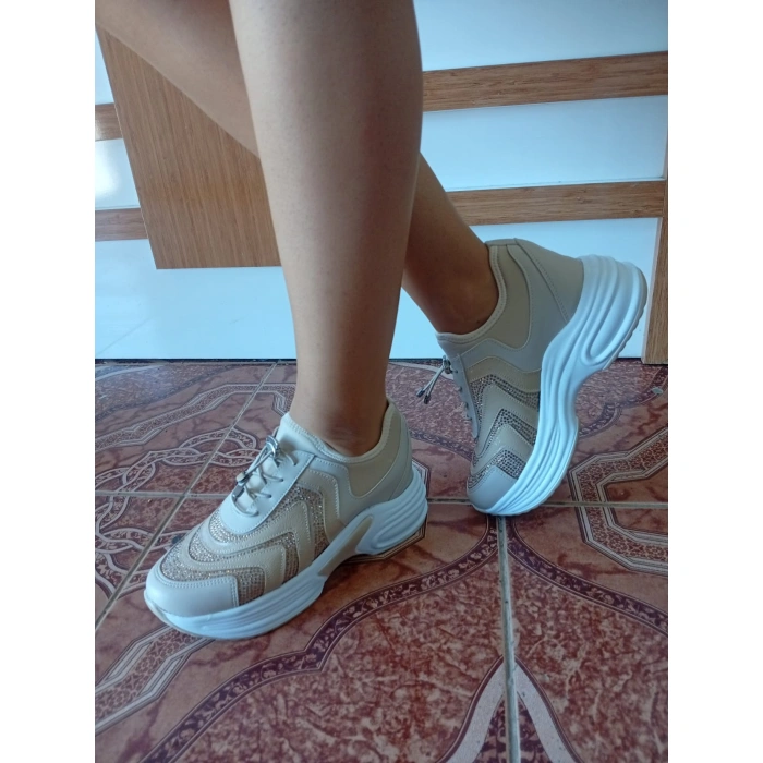 Kadın Spor Ayakkabı Bej Renk