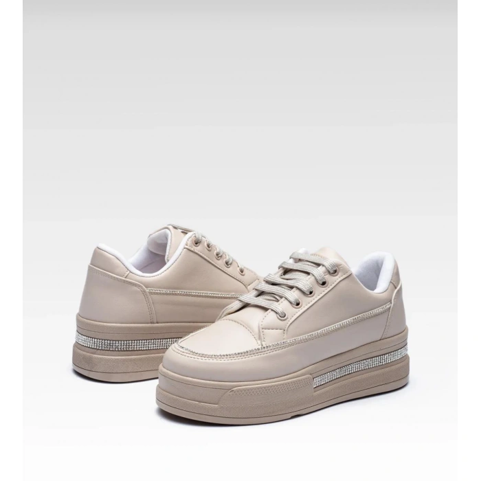 Kadın Spor Ayakkabı Bej Renk