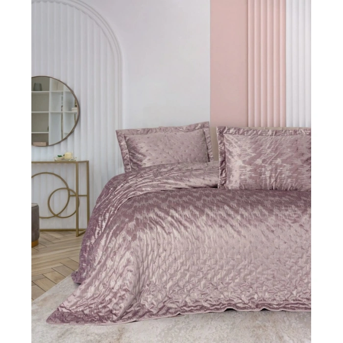 Smart Çift Kişilik Yatak Örtüsü Luz Pudra