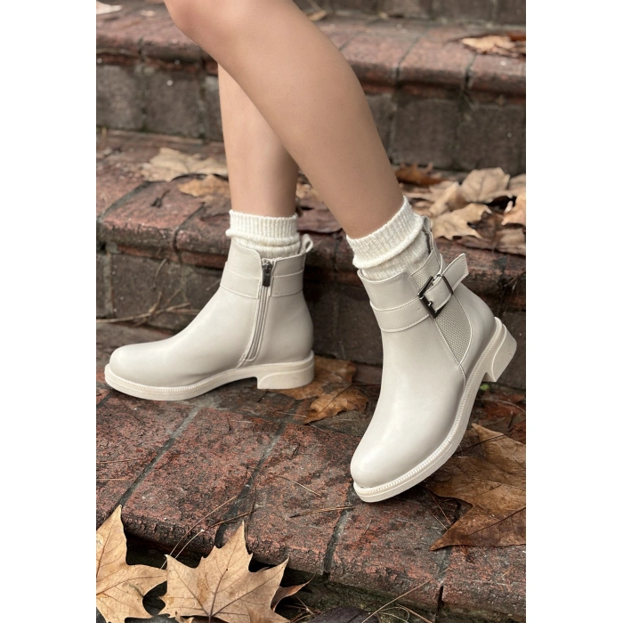 Wennes Bej Cilt Topuklu Bot - Lisinya