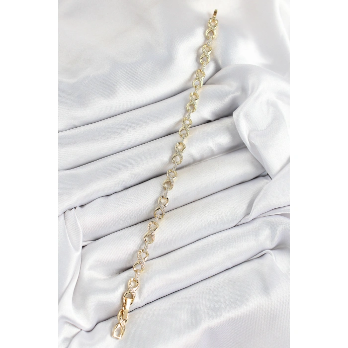 Xuping Pirinç Sonsuzluk Model Gold Renk Kadın Bileklik - Lisinya