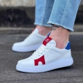 Beyaz Kırmızı Erkek Casual Ayakkabı