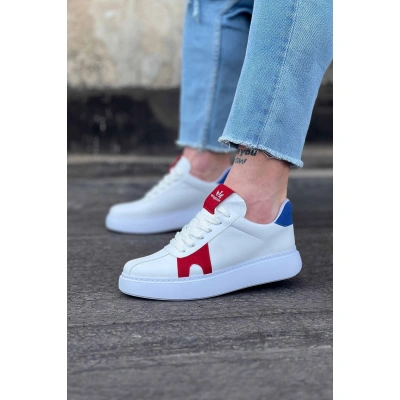 Beyaz Kırmızı Erkek Casual Ayakkabı