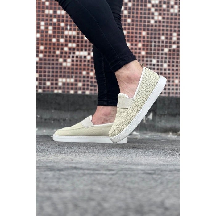 Bej Triko Babet Erkek Casual Ayakkabı