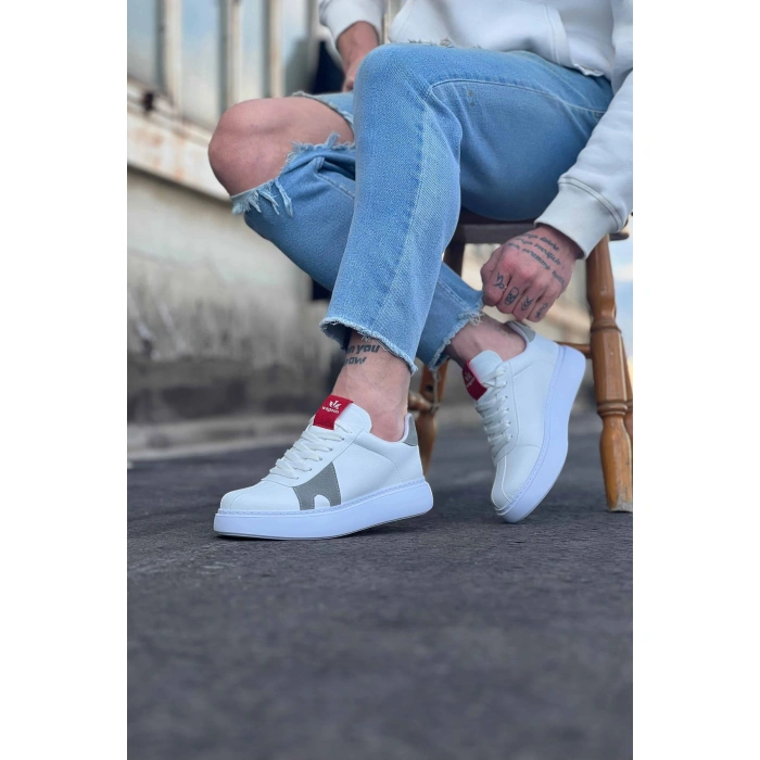 Beyaz Gri Erkek Casual Ayakkabı