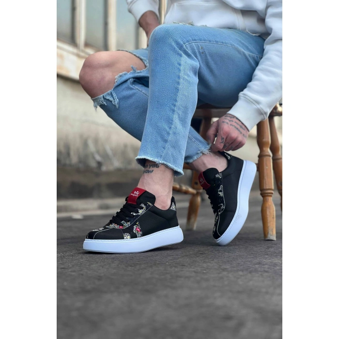 Siyah Kurukafa Erkek Casual Ayakkabı