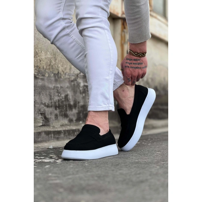 Siyah Süet Erkek Casual Ayakkabı