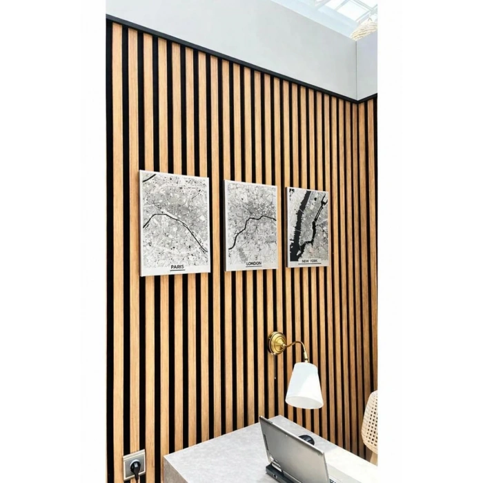 18121 Duvar Paneli Teak Black 18 Mm 12x280 Cm