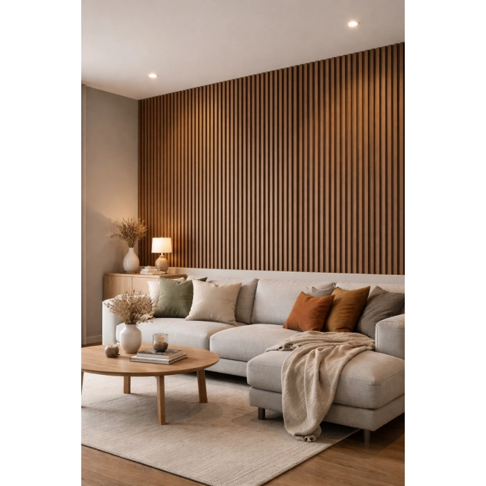 18121 Duvar Paneli Teak Black 18 Mm 12x280 Cm