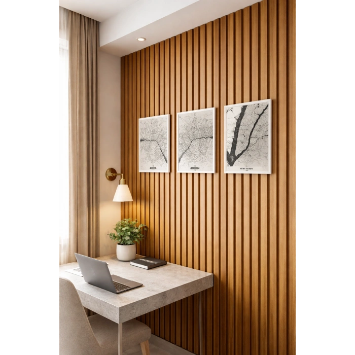 18121 Duvar Paneli Teak 18 Mm 12x280 Cm