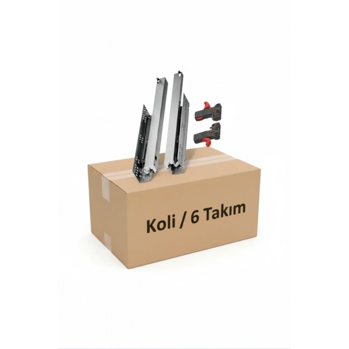 Smart Slide Tam Açılım Mandallı Ray 45 Cm Koli Bazlı (6 Takım)