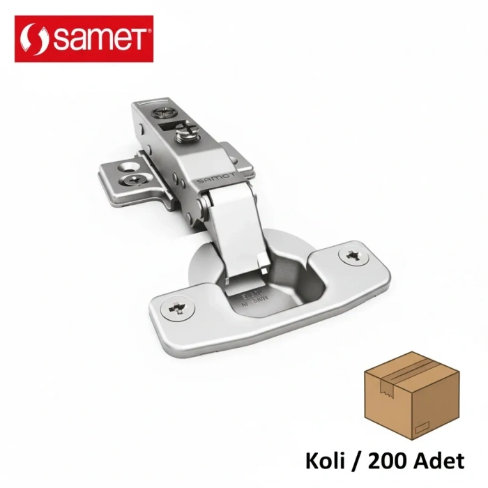 Samet Master Frenli Düz Menteşe Taban Dahil Koli Bazlı (200 Adet)