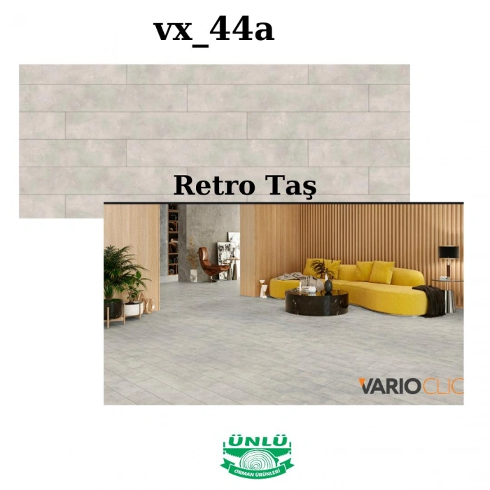 Varioclic Exclusive 5G Derzli Retro Taş Laminant Parke 2,3237 M2