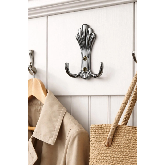 Begonya Portmanto Askı Krom (Aynı Renk Vidaları İle Gönderilir)