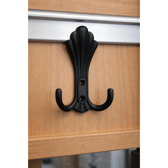 Begonya Portmanto Askı Mat Siyah (Aynı Renk Vidaları İle Gönderilir)