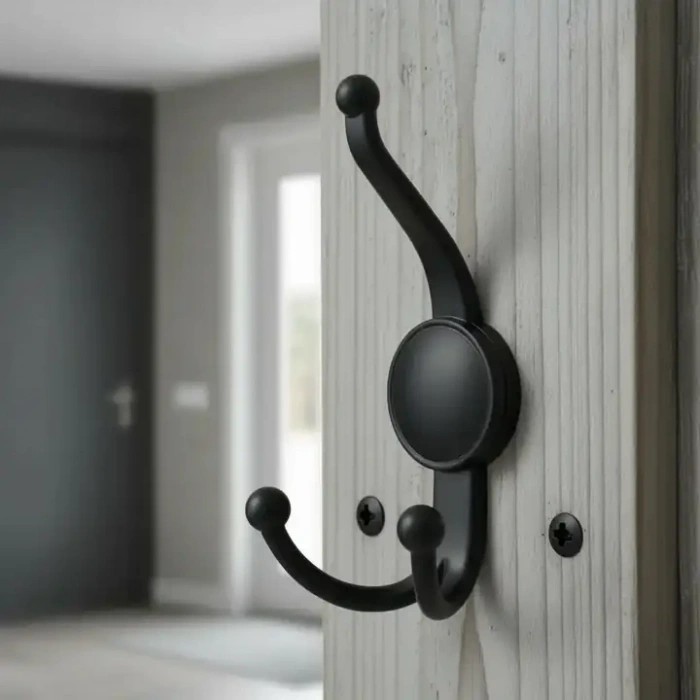 Boncuk Portmanto Askı Mat Siyah