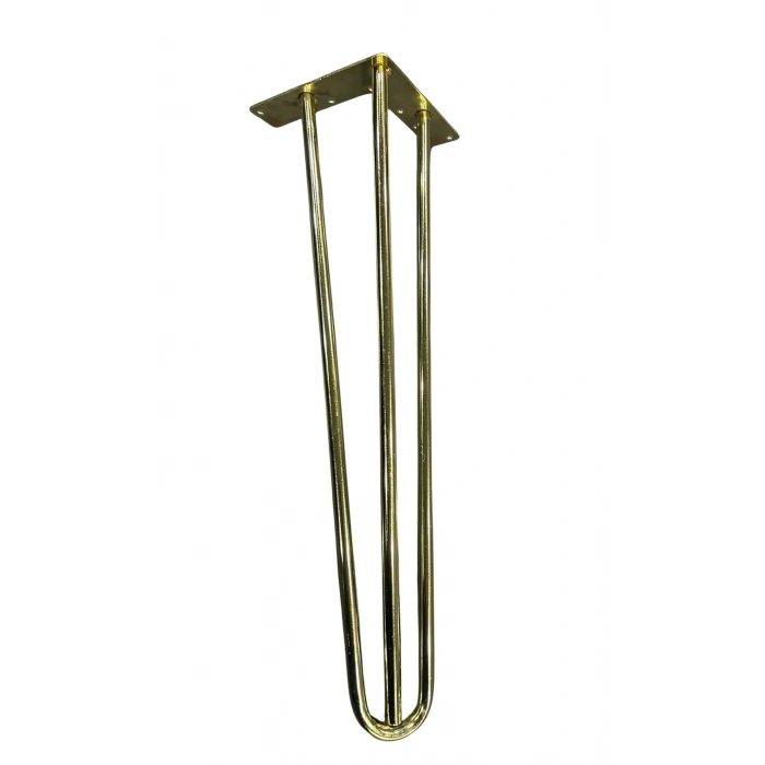 Mil Ayak Dekoratif Masa Sehpa Ayağı 40 Cm Altın 4 Adet Takım