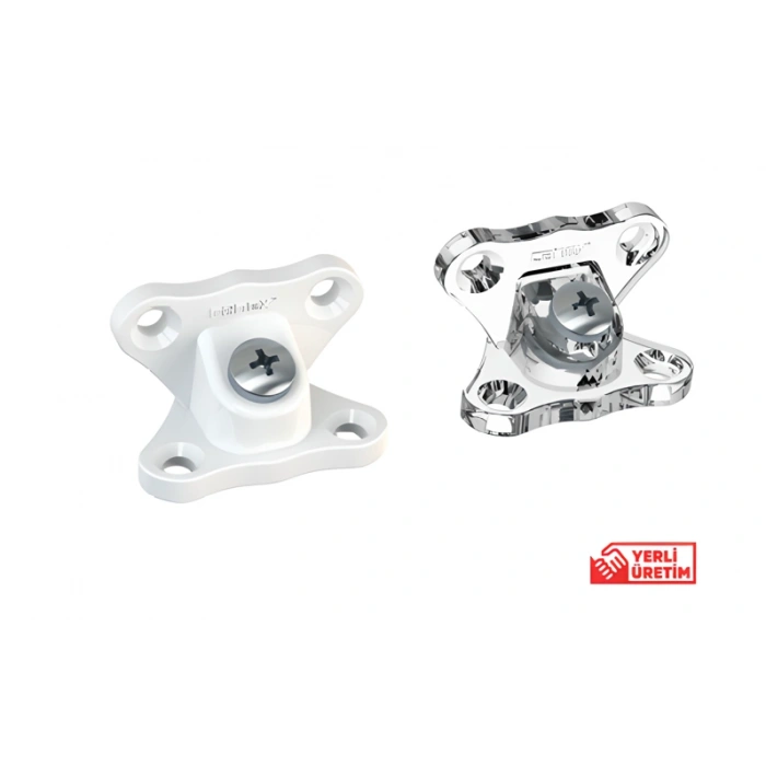 Canex Açılı Şeffaf Çektirme Kelebek Bağlantı Paket (100 Adet)