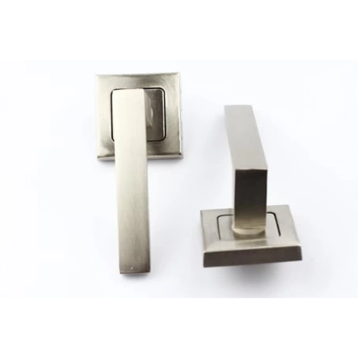 Avanti Kapı Kolu Nikel Saten Kare Rozetli Oda