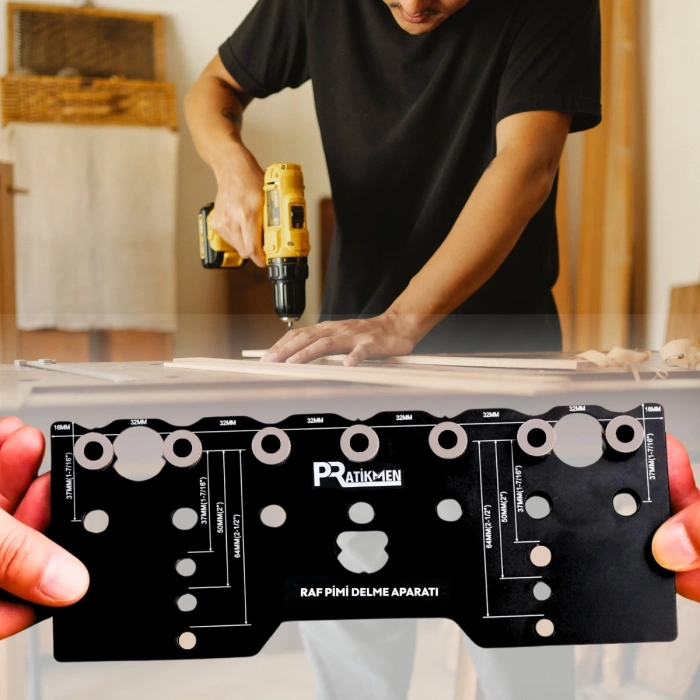 Ayarlanabilir Raf Pimi Delme Aparatı