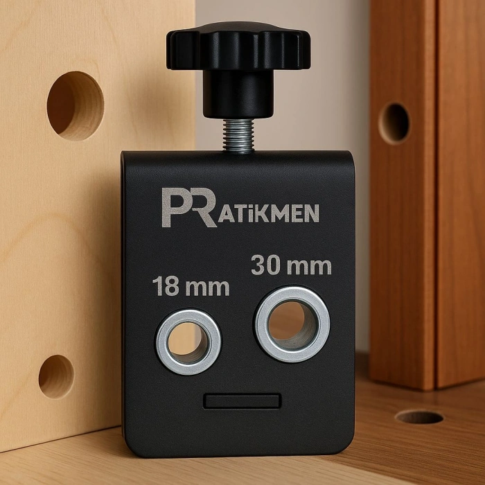 Bas Aç 18 ve 30 Mm Orta Merkez Delik Delme Aparatı