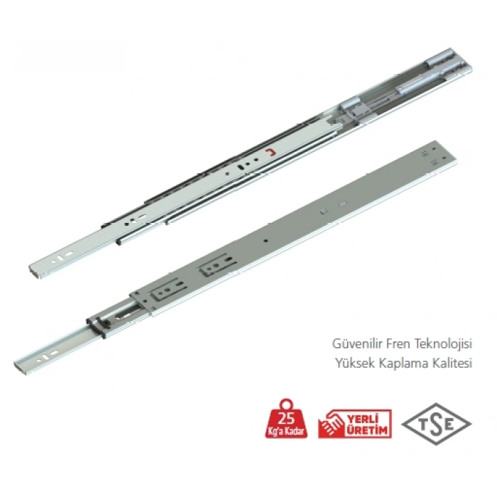 Canex Frenli Teleskopik Bilyalı Ray 43x35 Cm