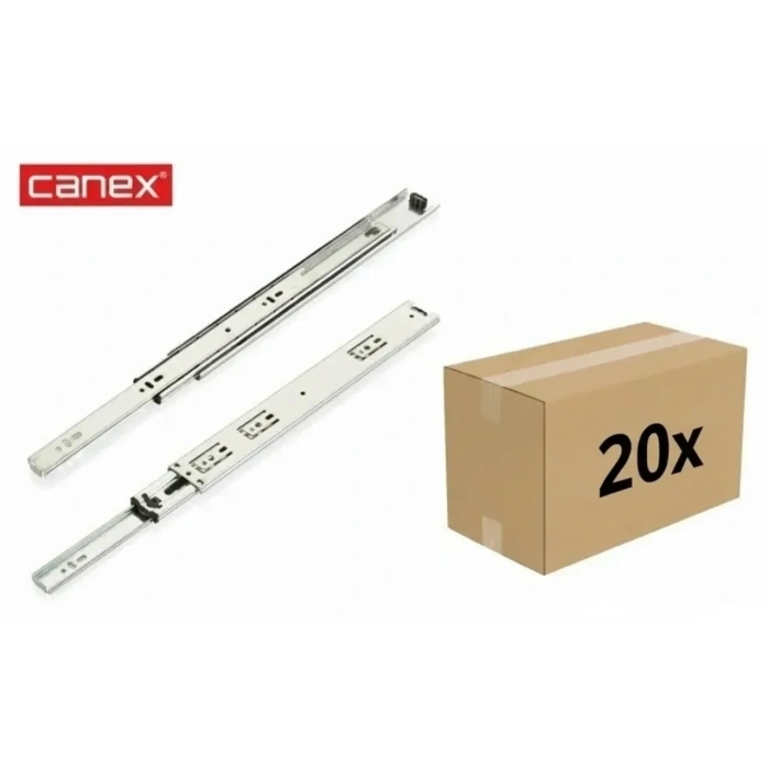 Canex Teleskopik Bilyalı Ray 35x40 Cm Koli Bazlı (20 Takım)